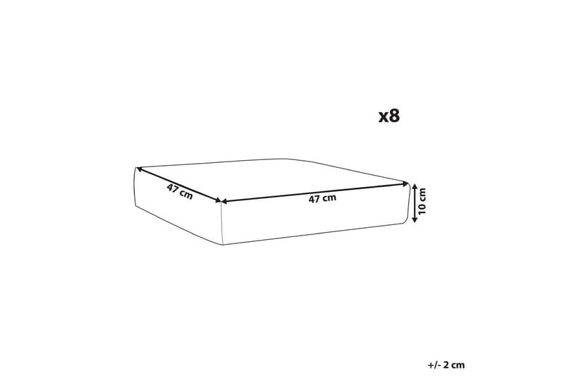 Pudebetræk Italy Grå - Grå - Havemøbler - Hynder - Hyndebetræk