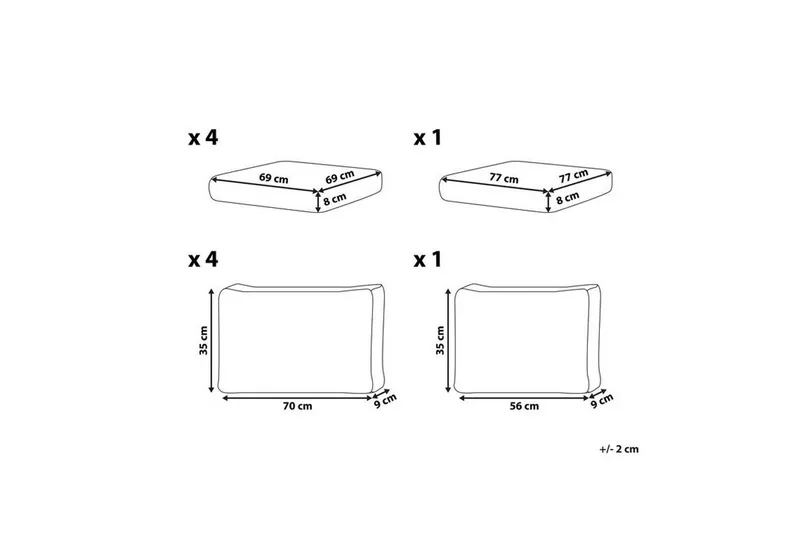 Pudebetræk Messina Grøn - Grøn - Havemøbler - Hynder - Hyndebetræk