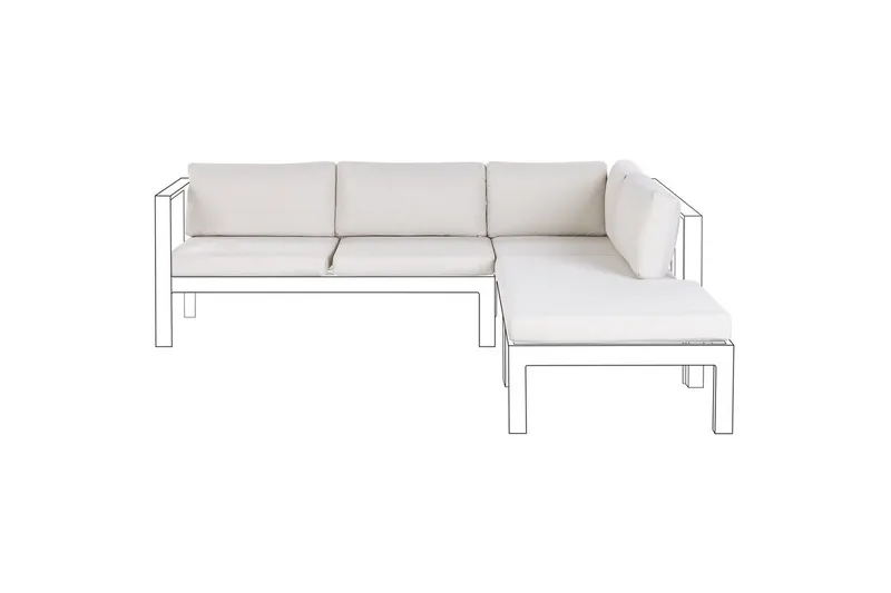 Pudebetræk Messina Hvid, Hvid