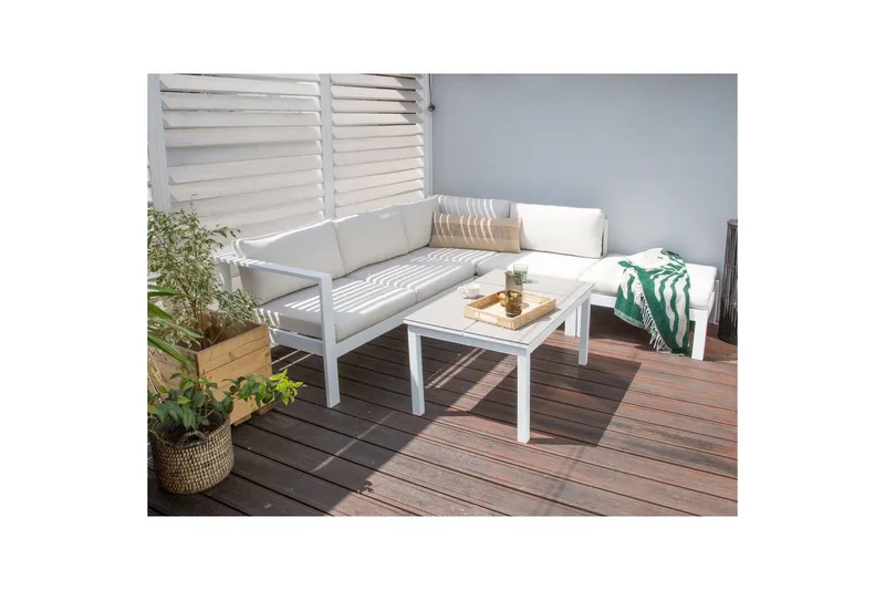 Pudebetræk Messina Hvid - Hvid - Havemøbler - Hynder - Hyndebetræk