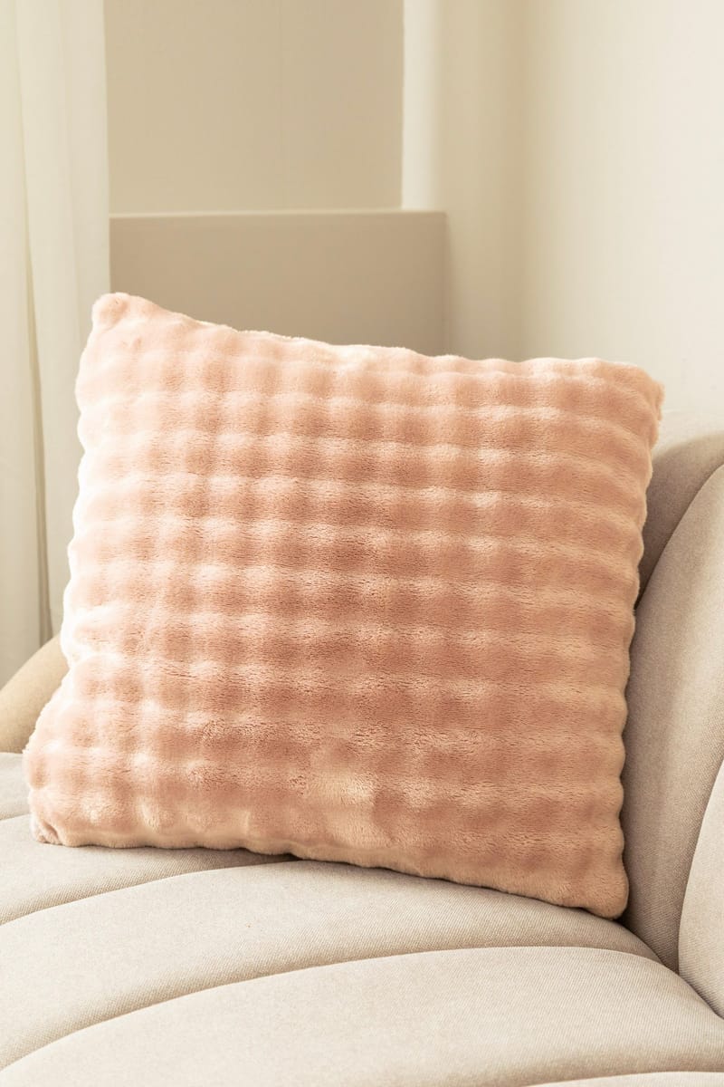 Pyntepude Pom Pom 50x50 cm, Støvet rosa