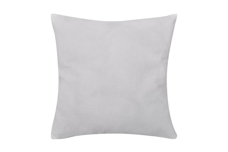 4 hvide pudebetræk i bomuld 50 x 50 cm - Hvid - Tekstiler - Pude & plaid - Pyntepuder & pudebetræk