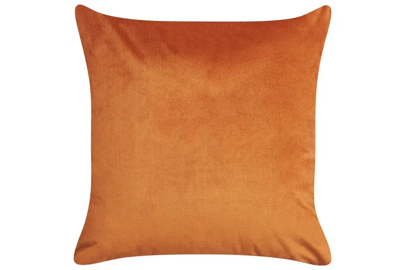 Pyntepuder Aeonium sæt á 2 Orange/sort - Orange/sort - Tekstiler - Pude & plaid - Pyntepuder & pudebetræk