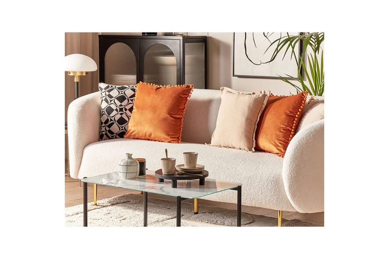 Pyntepuder Aerangis sæt á 2 Orange - Orange - Tekstiler - Pude & plaid - Udendørs puder