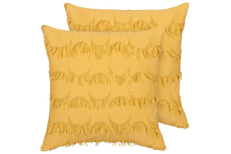 Pyntepuder Agastache sæt á 2 Gul - Gul - Tekstiler - Pude & plaid - Pyntepuder & pudebetræk