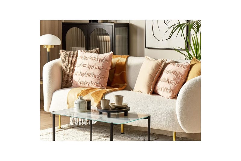 Pyntepuder Agastache sæt á 2 Rosa - Rosa - Tekstiler - Pude & plaid - Pyntepuder & pudebetræk