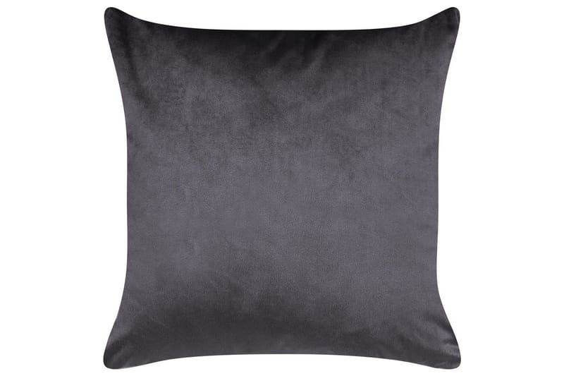 Pyntepuder Alyssum sæt af 2 Grå/guld, Fløjl - Grå/guld, Fløjl - Tekstiler - Pude & plaid - Udendørs puder