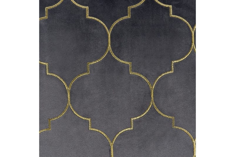 Pyntepuder Alyssum sæt af 2 Grå/guld, Fløjl - Grå/guld, Fløjl - Tekstiler - Pude & plaid - Udendørs puder