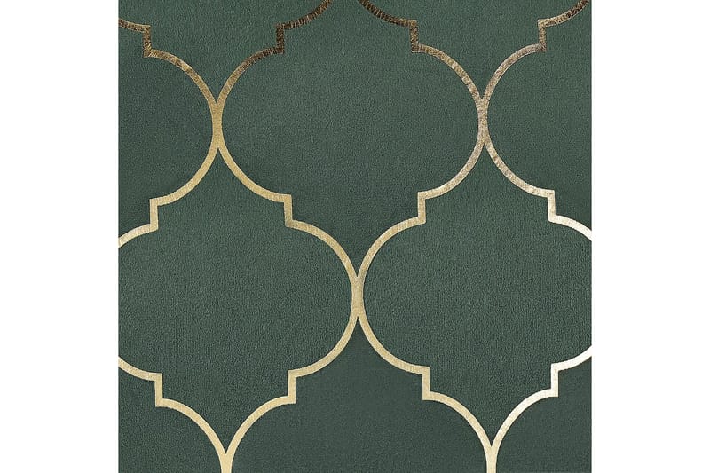 Pyntepuder Alyssum sæt af 2 Grøn/guld, Fløjl - Grøn/guld, Fløjl - Tekstiler - Pude & plaid - Udendørs puder