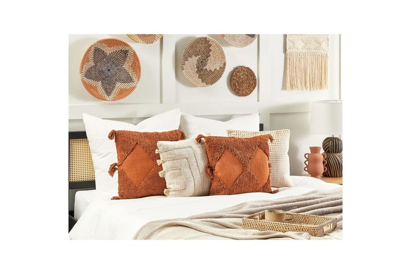 Pyntepuder Avium Orange - Orange - Tekstiler - Pude & plaid - Udendørs puder