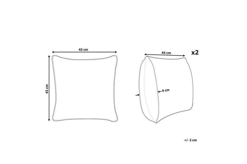 Pyntepuder Azalia sæt af 2 - Tekstiler - Pude & plaid - Udendørs puder