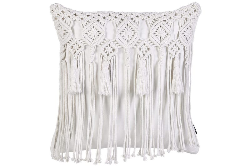 Pyntepuder Bamian sæt om 2 Hvid - Hvid - Tekstiler - Pude & plaid - Udendørs puder