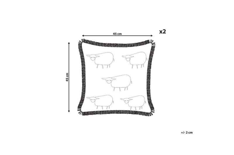 Pyntepuder Bannu sæt á 2 - Tekstiler - Pude & plaid - Udendørs puder