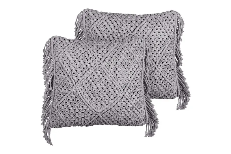 Pyntepuder Besham sæt med 2 Grå, Grå