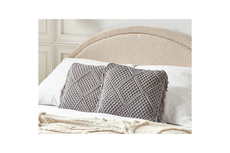 Pyntepuder Besham sæt med 2 Grå - Grå - Tekstiler - Pude & plaid - Udendørs puder