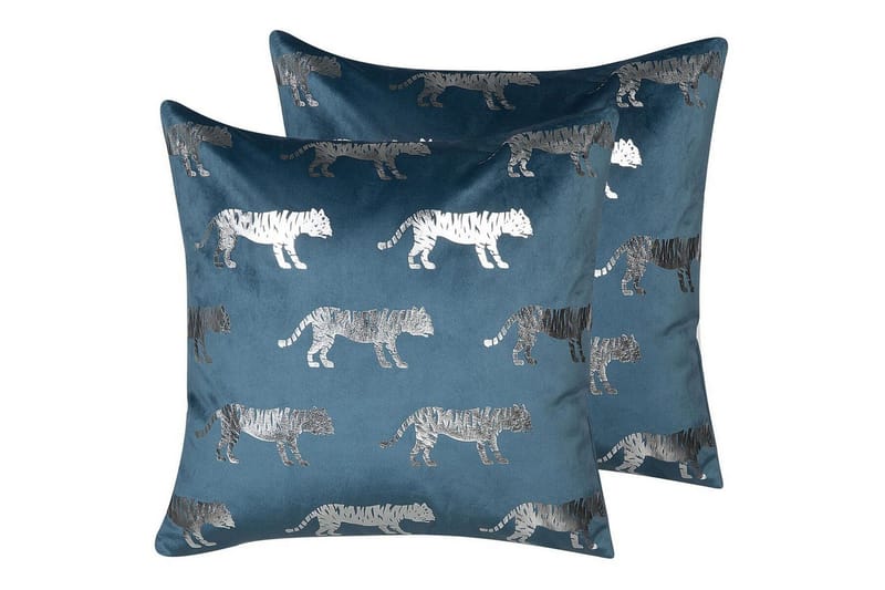 Pyntepuder Bluebell sæt á 2 Blå/Sølv, Blå/Sølv