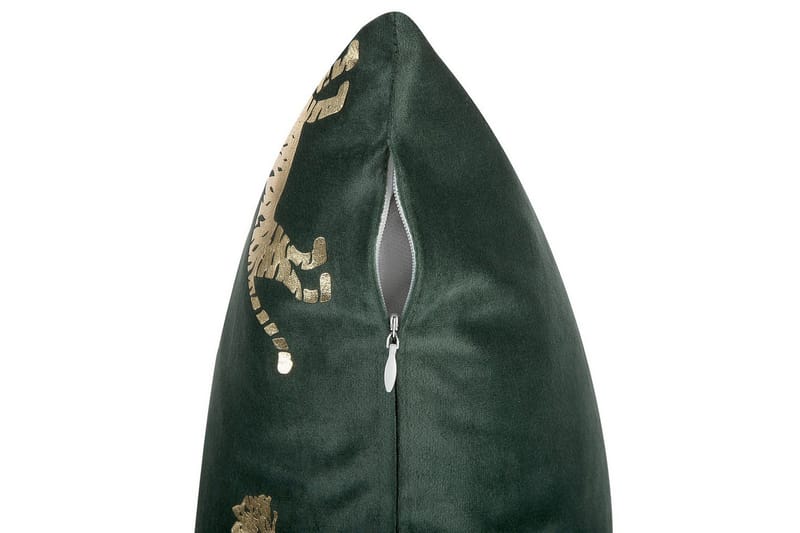 Pyntepuder Bluebell sæt á 2 Grøn/guld - Grøn/guld - Tekstiler - Pude & plaid - Udendørs puder