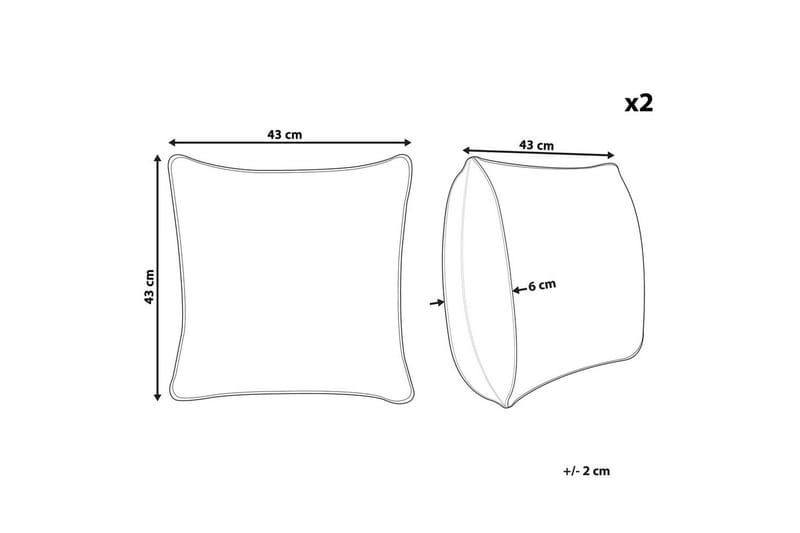 Pyntepuder Campanula sæt á 2 - Tekstiler - Pude & plaid - Udendørs puder