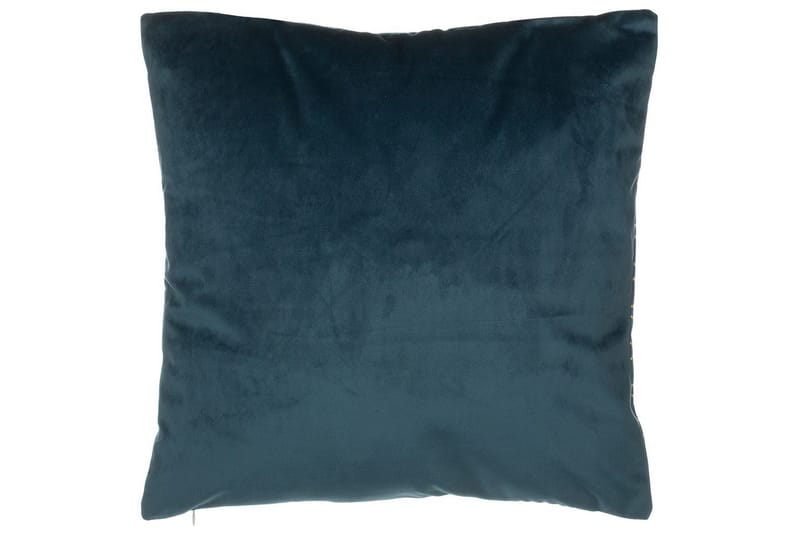 Pyntepuder Celosia sæt af 2 Blå/guld - Blå/guld - Tekstiler - Pude & plaid - Udendørs puder