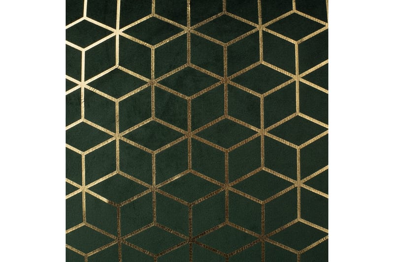 Pyntepuder Celosia sæt af 2 Grøn/guld - Grøn/guld - Tekstiler - Pude & plaid - Udendørs puder