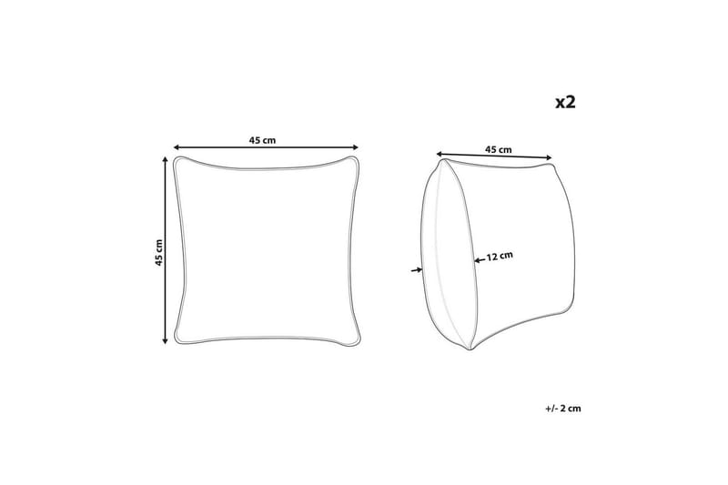 Pyntepuder Chmistar sæt af 2 - Havemøbler - Hynder - Hynder til bænk & havesofa