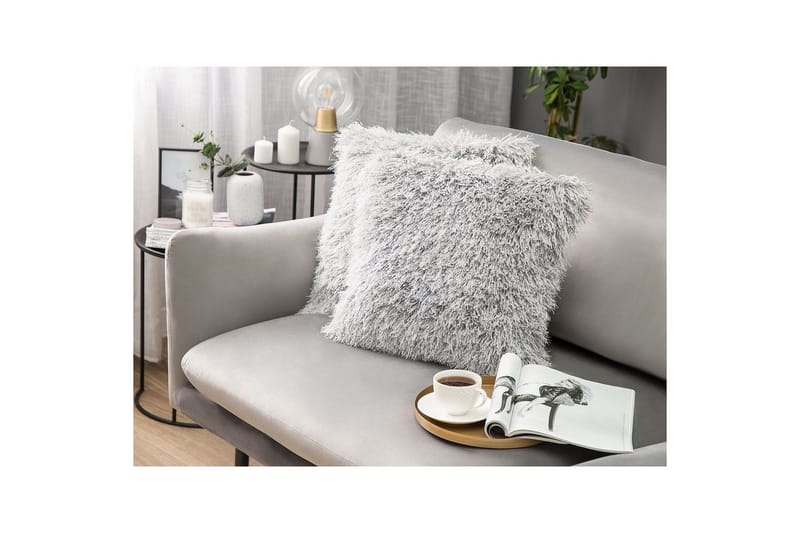 Pyntepuder Cide sæt af 2 Grå - Grå - Tekstiler - Pude & plaid - Udendørs puder