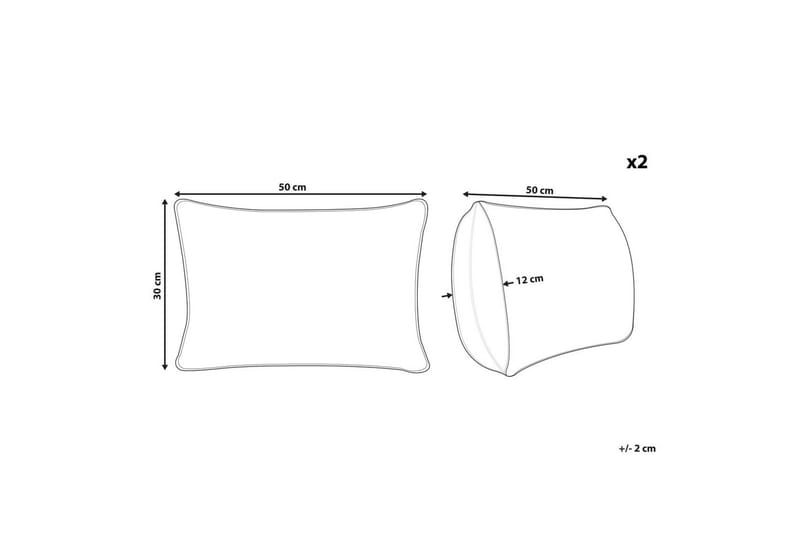 Pyntepuder Clusia sæt af 2 - Tekstiler - Pude & plaid - Udendørs puder