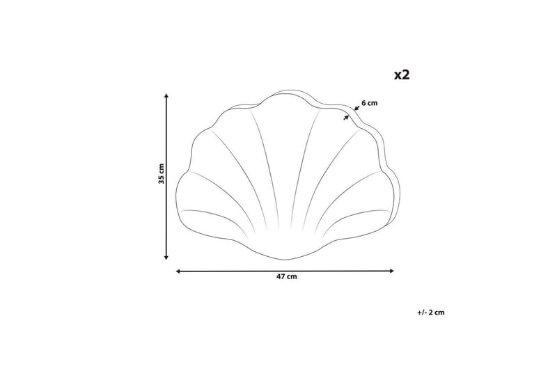 Pyntepuder Consolida sæt af 2 Beige - Beige - Tekstiler - Pude & plaid - Udendørs puder