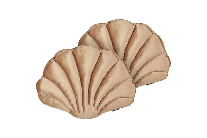 Pyntepuder Consolida sæt af 2 Beige - Beige - Tekstiler - Pude & plaid - Udendørs puder