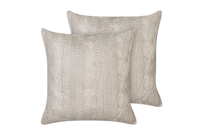 Pyntepuder Constylis sæt af 2 Beige - Beige - Tekstiler - Pude & plaid - Udendørs puder