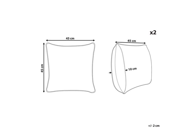 Pyntepuder Cordata sæt á 2 - Tekstiler - Pude & plaid - Udendørs puder