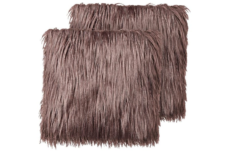 Pyntepuder Corokia sæt á 2 Brun - Brun - Tekstiler - Pude & plaid - Udendørs puder