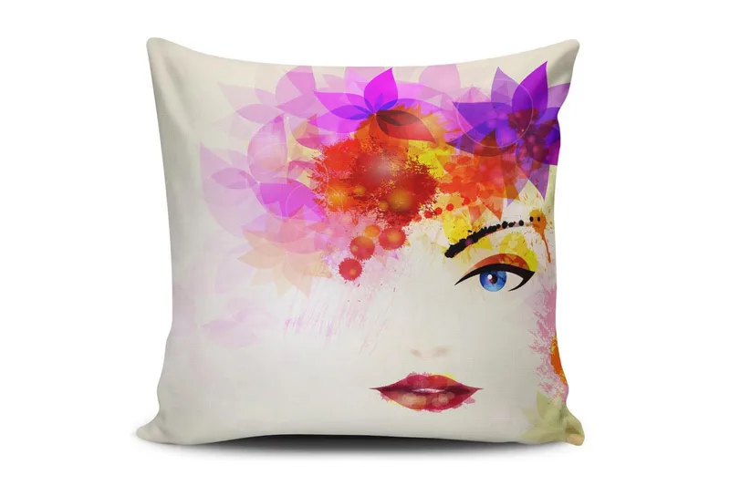 Cushion Love Pude 45x45 cm, Multifarvet
