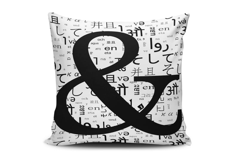 Cushion Love Pude 45x45 cm - Multifarvet - Tekstiler - Pude & plaid - Pyntepuder & pudebetræk