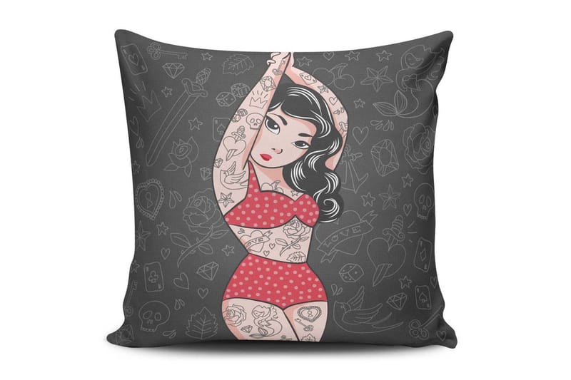 Cushion Love Pude 45x45 cm, Multifarvet