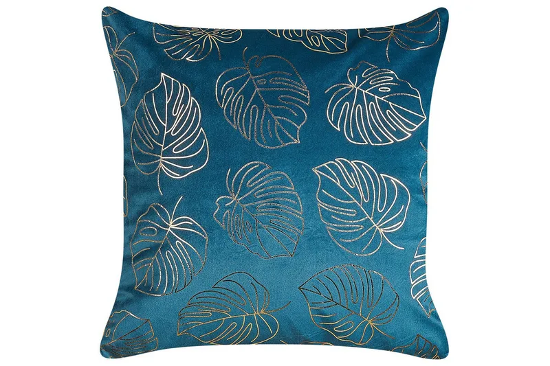 Pyntepuder Deliciosa sæt á 2 Blå/guld - Blå/guld - Tekstiler - Pude & plaid - Pyntepuder & pudebetræk