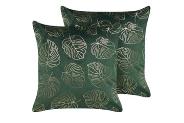 Pyntepuder Deliciosa sæt á 2 Grøn/guld