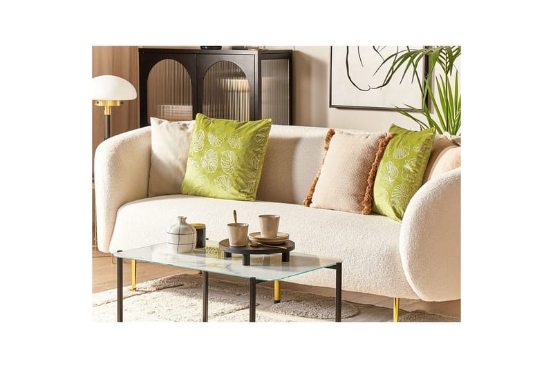 Pyntepuder Deliciosa sæt á 2 Lysegrøn/guld - Lysegrøn/guld - Tekstiler - Pude & plaid - Pyntepuder & pudebetræk