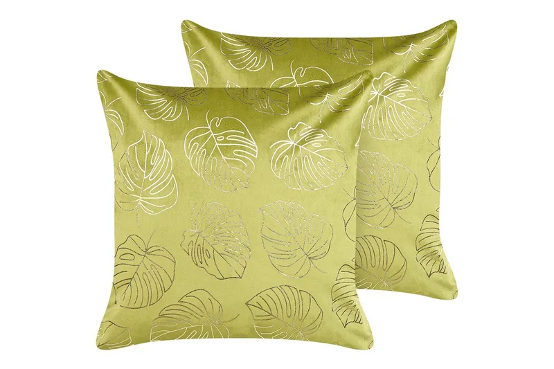 Pyntepuder Deliciosa sæt á 2 Lysegrøn/guld, Lysegrøn/guld