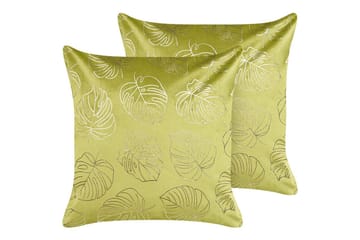 Pyntepuder Deliciosa sæt á 2 Lysegrøn/guld