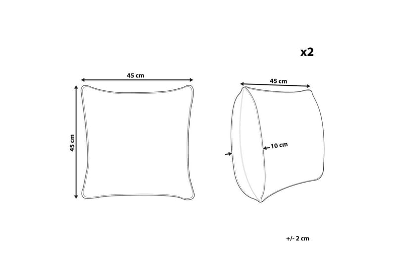 Pyntepuder Fothergilla sæt af 2 - Tekstiler - Pude & plaid - Udendørs puder