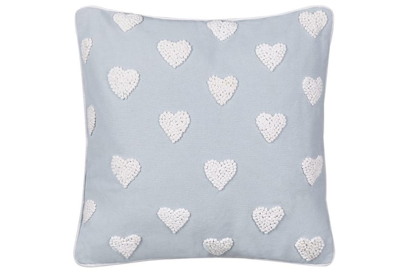 Pyntepuder Gazania sæt á 2 Grå/hvid, Firkantet - Grå/hvid, Firkantet - Tekstiler - Pude & plaid - Udendørs puder