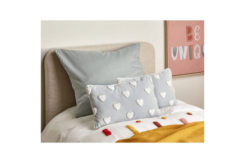 Pyntepuder Gazania sæt á 2 Grå/hvid, Rektangulær - Grå/hvid, Rektangulær - Tekstiler - Pude & plaid - Udendørs puder