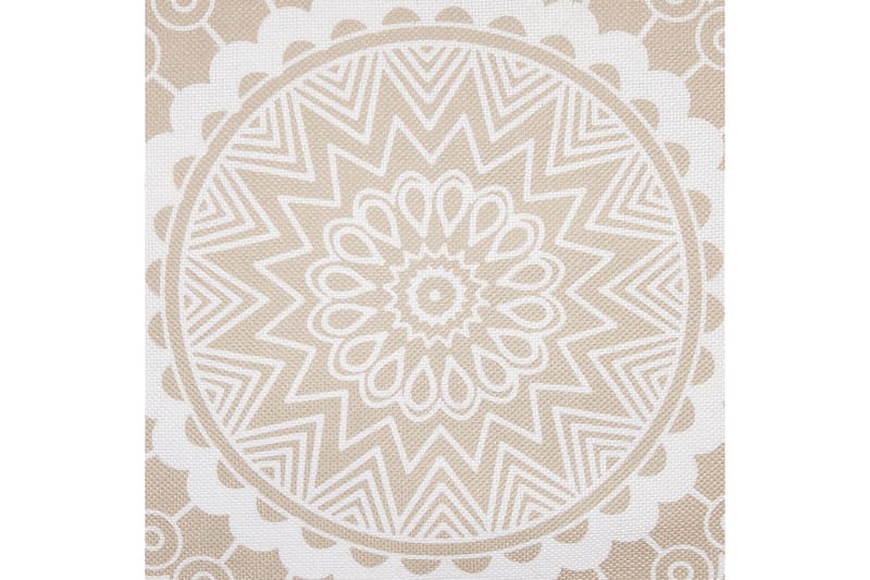 Pyntepuder Geranium sæt af 2 Beige/hvid - Beige/hvid - Tekstiler - Pude & plaid - Udendørs puder