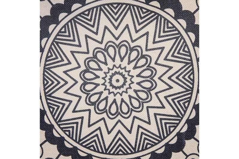 Pyntepuder Geranium sæt af 2 Beige/sort - Beige/sort - Tekstiler - Pude & plaid - Udendørs puder