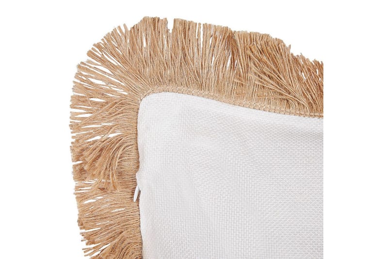 Pyntepuder Geranium sæt af 2 Beige/sort - Beige/sort - Tekstiler - Pude & plaid - Udendørs puder