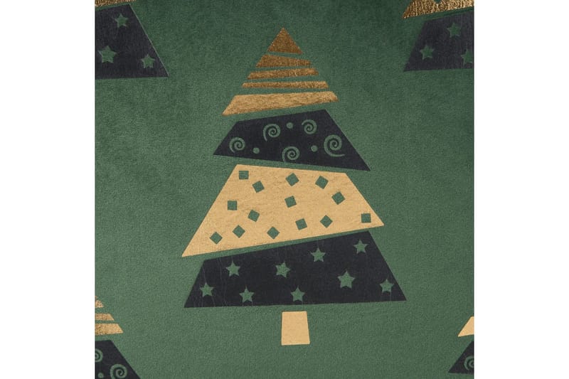 Pyntepuder Goldspruce sæt af 2 Grøn/guld/sort - Grøn/guld/sort - Tekstiler - Pude & plaid - Pyntepuder & pudebetræk