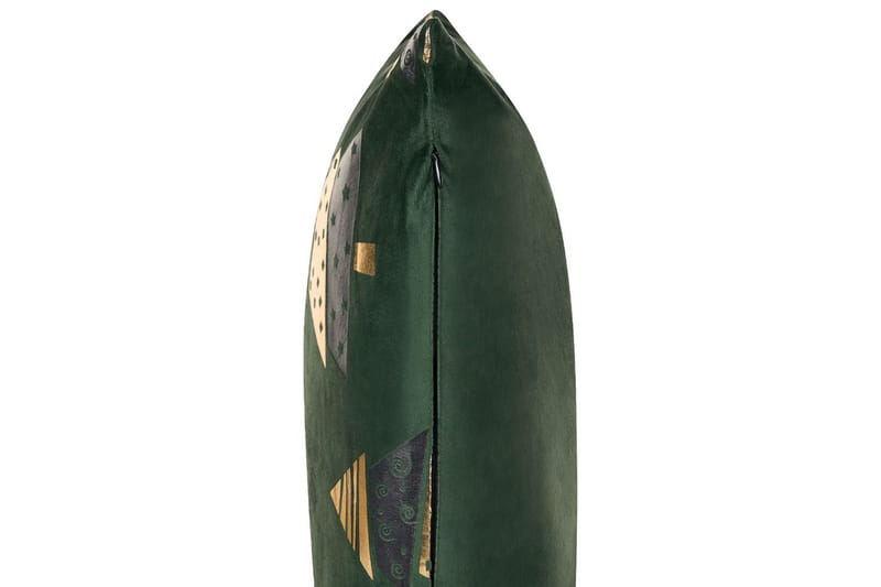 Pyntepuder Goldspruce sæt af 2 Grøn/guld/sort - Grøn/guld/sort - Tekstiler - Pude & plaid - Pyntepuder & pudebetræk