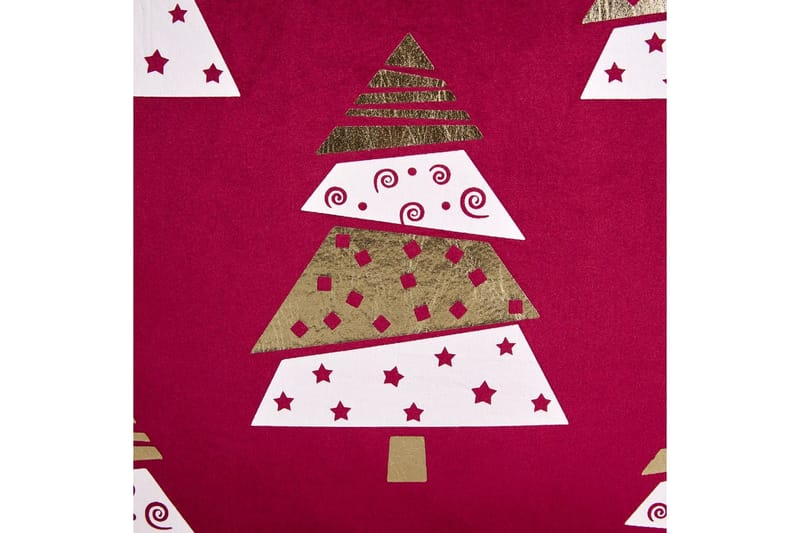 Pyntepuder Goldspruce sæt af 2 Rød/guld/hvid - Rød/guld/hvid - Tekstiler - Pude & plaid - Pyntepuder & pudebetræk