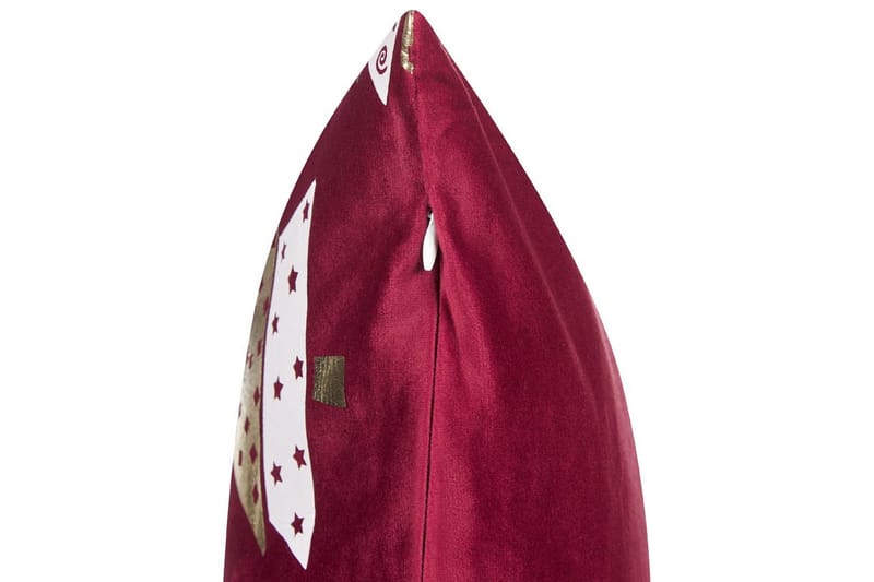 Pyntepuder Goldspruce sæt af 2 Rød/guld/hvid - Rød/guld/hvid - Tekstiler - Pude & plaid - Pyntepuder & pudebetræk